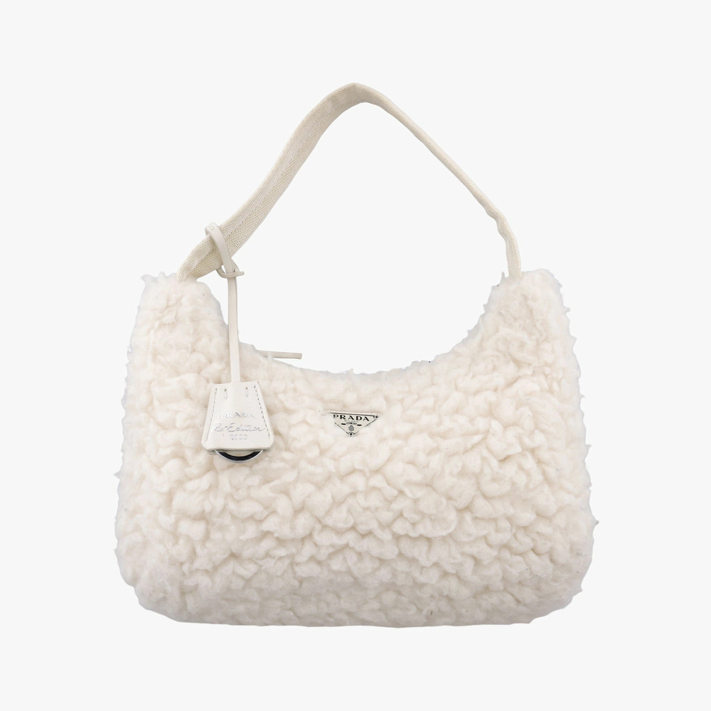 Prada Re Edition Sheep Fur Tessuto White